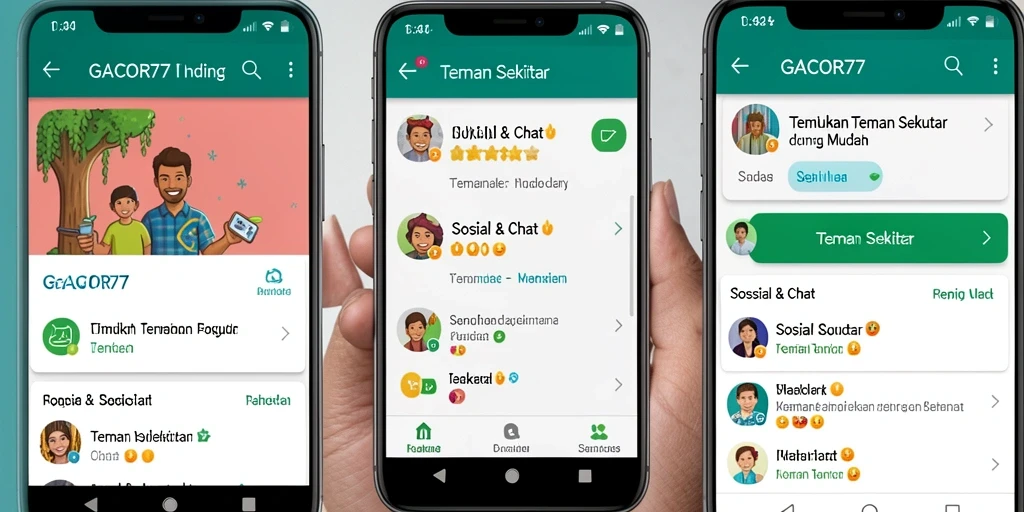 Antarmuka GACOR77 yang ramah pengguna untuk Sosial & Chat.