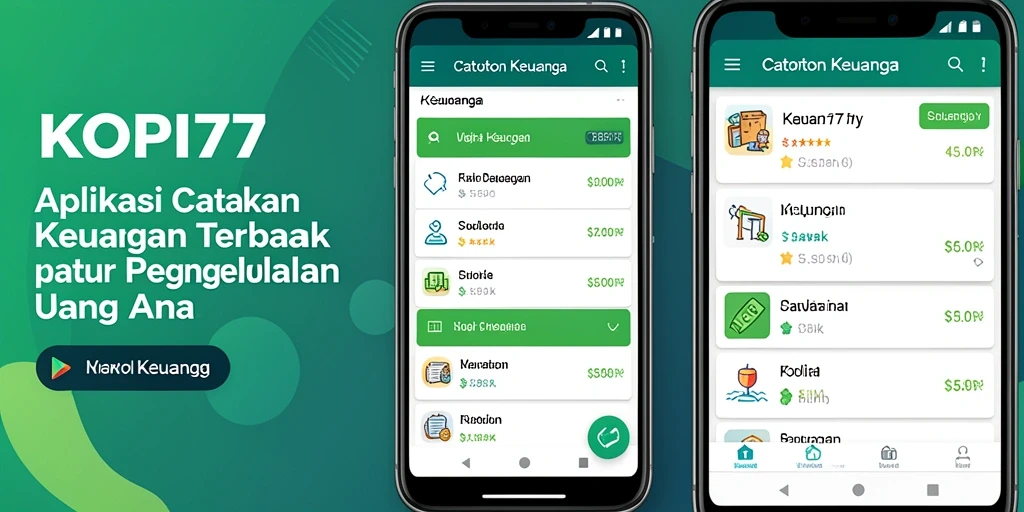 Antarmuka aplikasi KOPI77 yang user-friendly dan fungsional.