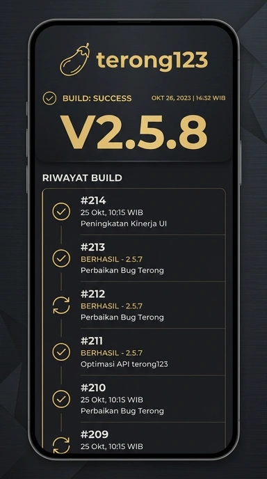 Tampilan riwayat versi terong123